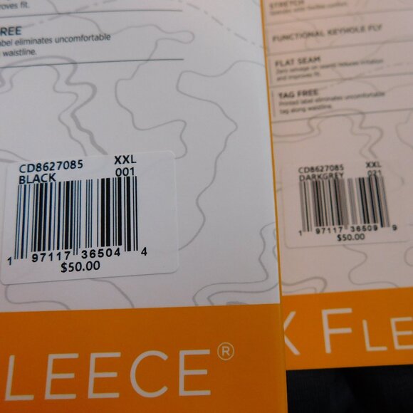 Cuddl Duds Heavyweight X Fleece Performance Base Layer Pants Men's XXL Two Pairs - Picture 3 of 7